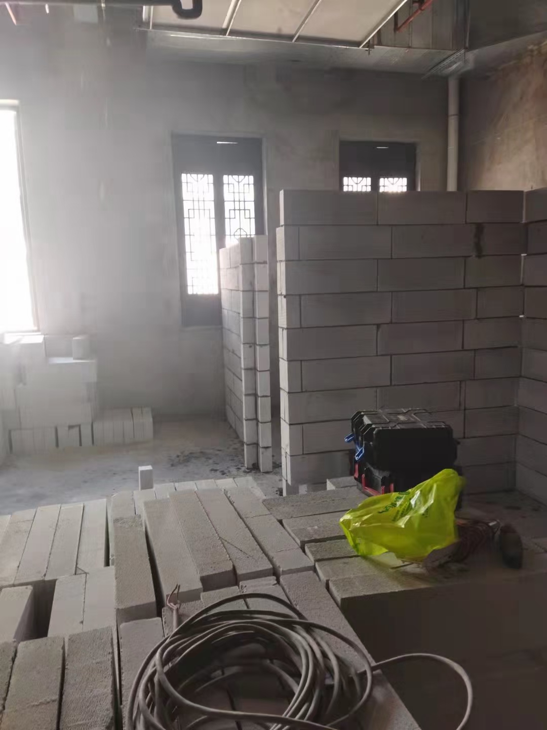 轻质砖隔墙内装分区